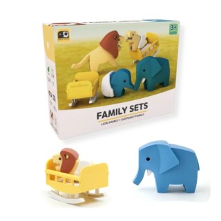 Figurki magnetyczne 3D safari Lew i Słoń - Half Toys 3+