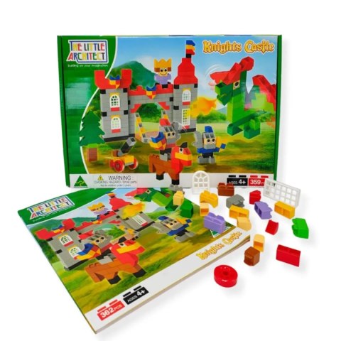Klocki konstrukcyjne zamek rycerski 359 el. - Little Architect 4+