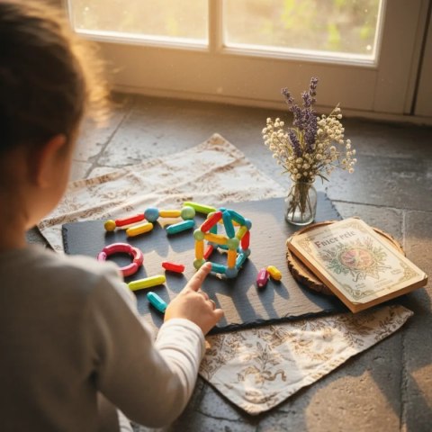 Klocki magnetyczne pałeczki i kulki 38 el. - CreatiViti 3+