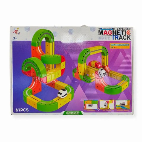 Magnetyczny tor z pociągiem elektrycznym 67 el. - 3+