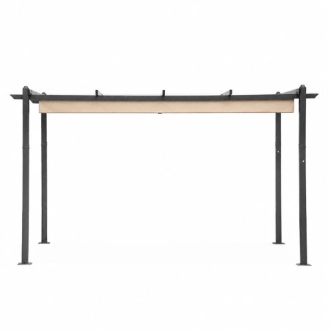 Pergola ogrodowa tarasowa 3x4 m stalowa altana zadaszenie beżowa MultiGarden