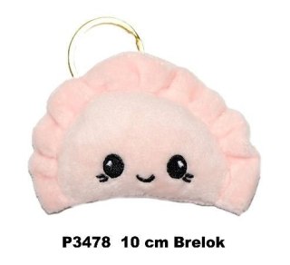Brelok pieróg różowy 10cm