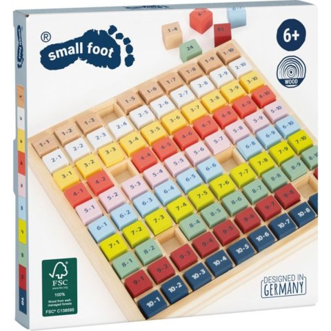 Drewniana tabliczka mnożenia 81 kostek - Small Foot 6+