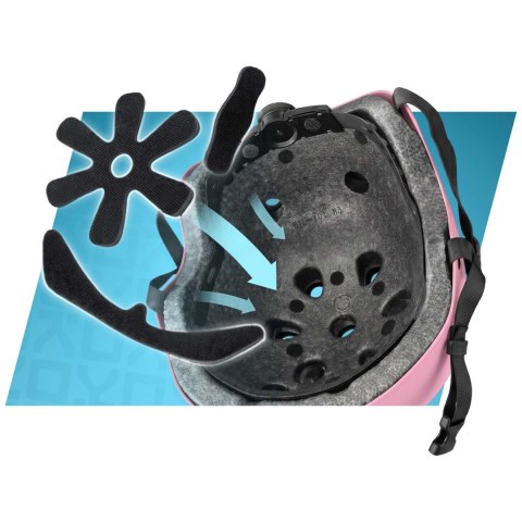 Kask sportowy Soke XS K1 różowy