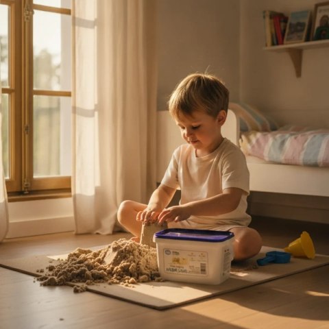 NaturSand 3 kg - polski piasek dynamiczny do domu - Adam Toys 3+