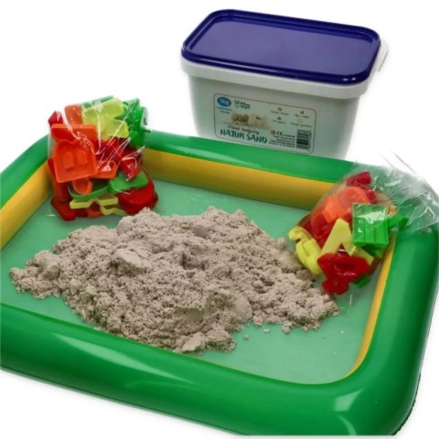 Piasek dynamiczny NaturSand 3 kg z foremkami - Adam Toys 3+
