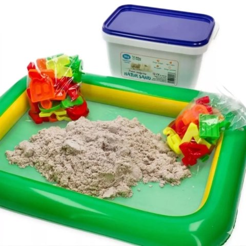 Piasek dynamiczny NaturSand 3 kg z foremkami - Adam Toys 3+