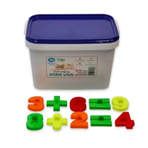 Piasek dynamiczny NaturSand 3 kg z foremkami - Adam Toys 3+