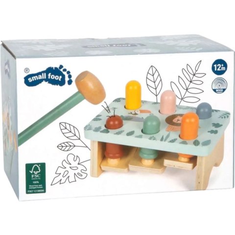Wbijanka drewniana ze zwierzątkami z Safari - Small Foot 12m+
