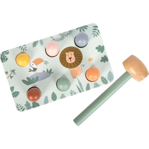Wbijanka drewniana ze zwierzątkami z Safari - Small Foot 12m+