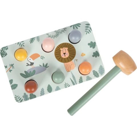 Wbijanka drewniana ze zwierzątkami z Safari - Small Foot 12m+