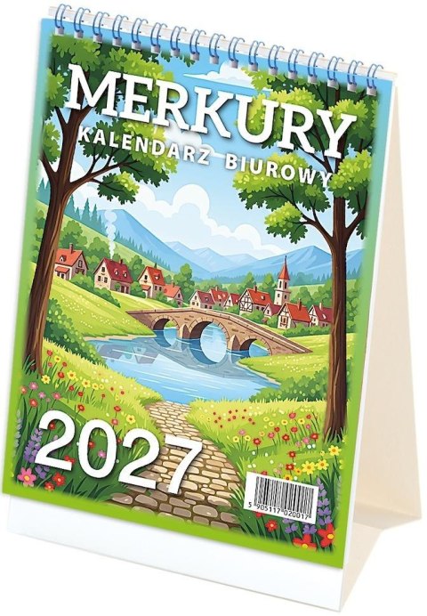 Kalendarz 2027 biurowy Merkury