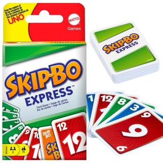 Mattel Gra karciana Skip-Bo Express - szybka, strategiczna GR0915