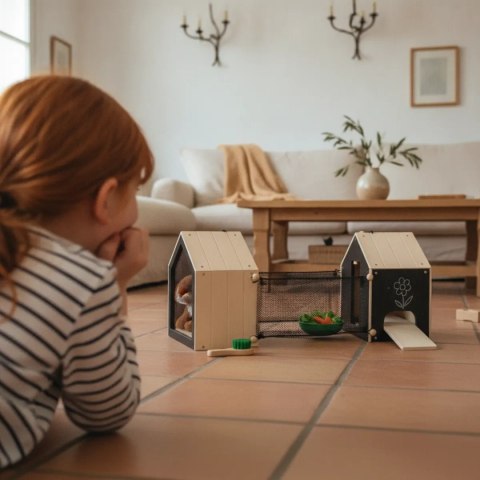 Drewniana klatka dla królika z wybiegiem - Small Foot 3+