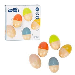 Drewniane grzechotki jajka muzyczne 5 szt. - Small Foot 6m+