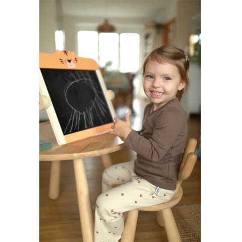 Dwustronna drewniana tablica kredowa i magnetyczna dla dzieci - Small Foot 4+