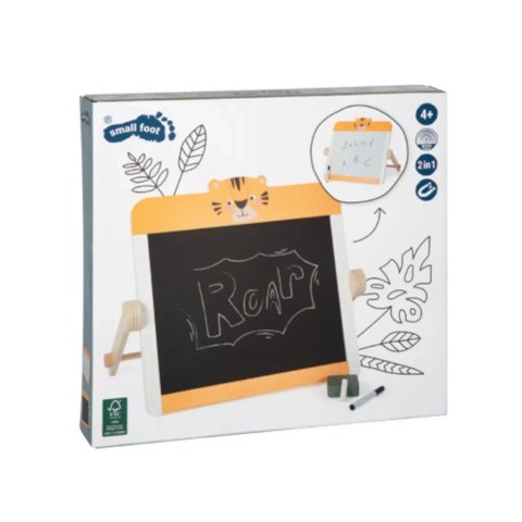 Dwustronna drewniana tablica kredowa i magnetyczna dla dzieci - Small Foot 4+