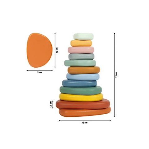 Kamienie balansujące Montessori drewniane - Small Foot 12m+