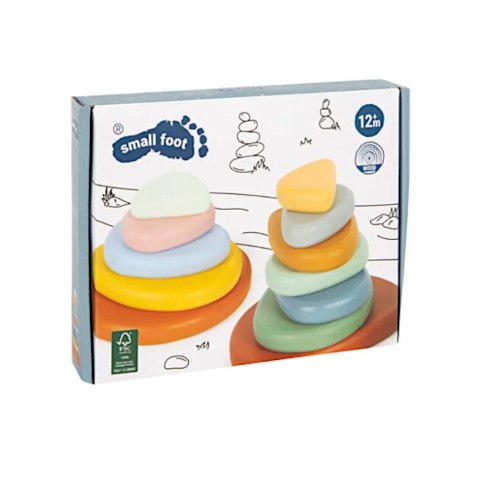 Kamienie balansujące Montessori drewniane - Small Foot 12m+