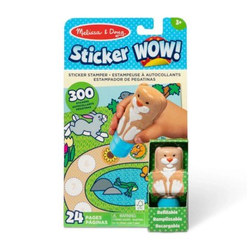 Stempelek z naklejkami Króliczek Sticker WOW! - Melissa & Doug 3+
