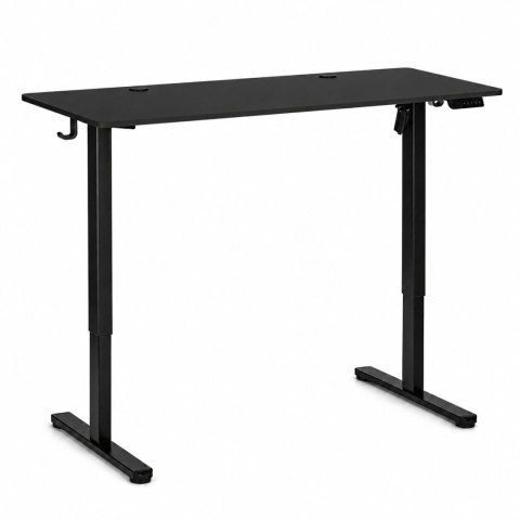 Biurko elektryczne 140x60 cm podnoszone regulacja wysokości 72-118 cm czarne ModernHome