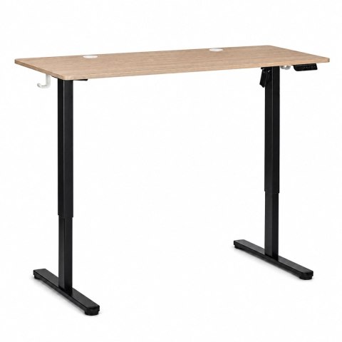 Biurko elektryczne 140x60 cm podnoszone regulacja wysokości 72-118 cm jasny dąb ModernHome