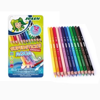 Kredki akwarelowe dla dzieci Jolly Supersticks Aqua - 12 szt.