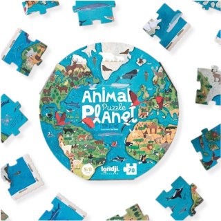 Puzzle tekturowe Animal Planet 70 el. z grą - Londji 5+