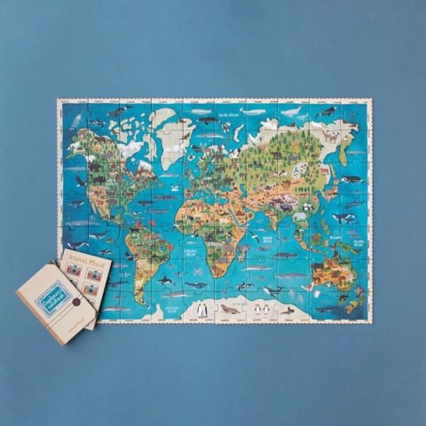 Puzzle tekturowe Animal Planet 70 el. z grą - Londji 5+