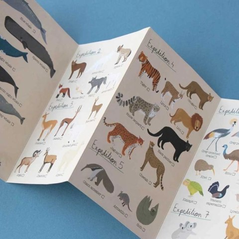 Puzzle tekturowe Animal Planet 70 el. z grą - Londji 5+