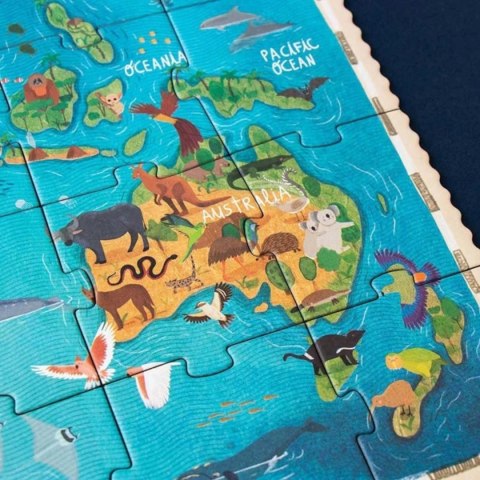 Puzzle tekturowe Animal Planet 70 el. z grą - Londji 5+