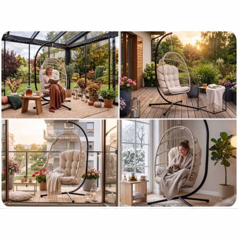 Fotel ogrodowy wiszący Maribella Sofotel 290503