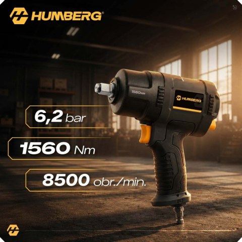 Klucz pneumatyczny udarowy 1560 NM Humberg HM-261