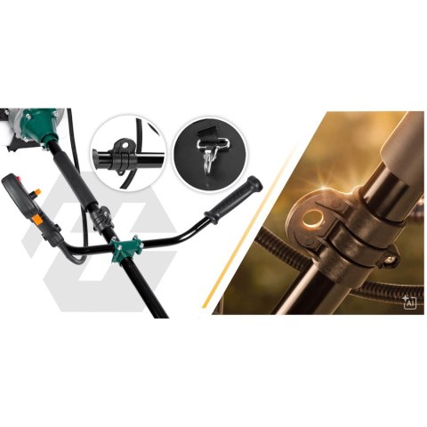 Kosa spalinowa podkaszarka 55cc + olej Humberg HM-616