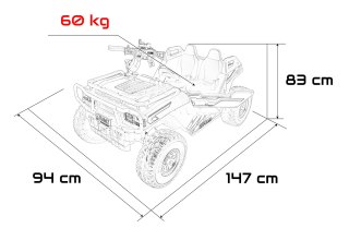 Pojazd Buggy PROSPECTOR 4x4 STRONG Czarny