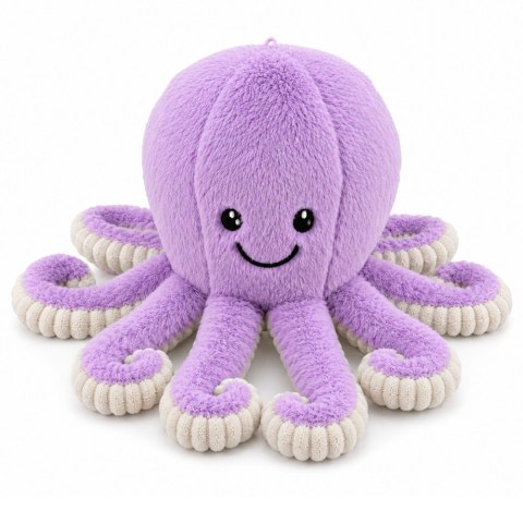 Pluszowa Ośmiornica Maskotka Przytulanka Sprężyste Macki Fioletowa 30 cm