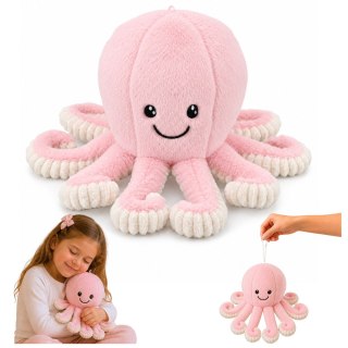 Pluszowa Ośmiornica Maskotka Przytulanka Sprężyste Macki Różowa 30 cm