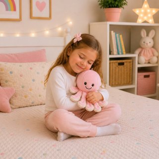 Pluszowa Ośmiornica Maskotka Przytulanka Sprężyste Macki Różowa 30 cm