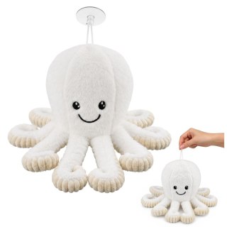 Pluszowa Ośmiornica Maskotka Przytulanka Z Przyssawką Biała 16 cm