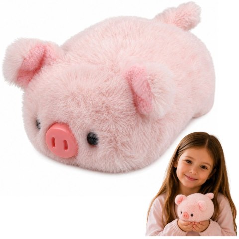 Pluszowa Świnka Maskotka Miękka Przytulanka Różowa 16 cm