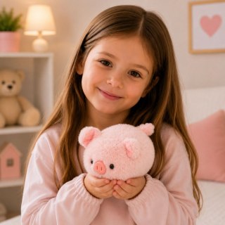 Pluszowa Świnka Maskotka Miękka Przytulanka Różowa 16 cm