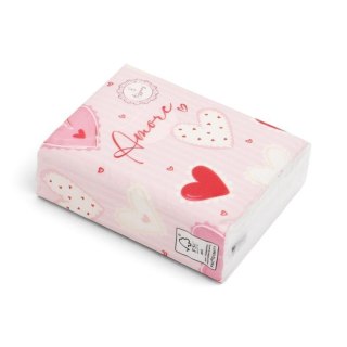 Chusteczki kieszonkowe Amore Hearts 8szt