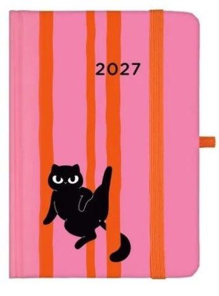 Kalendarz 2027 B6 dzienny Czarny Kot ALBI