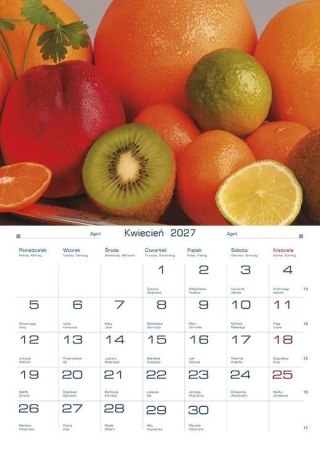 Kalendarz 2027 Kuchenne klimaty