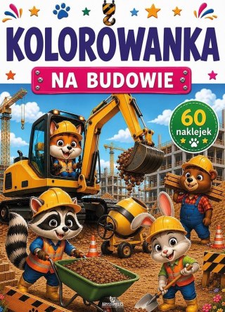 Kolorowanka. Na budowie