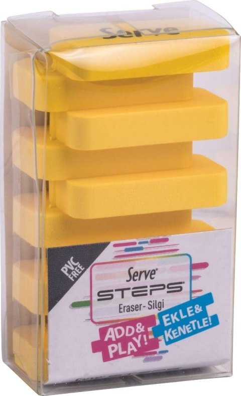 Gumka do mazania Steps neon żółta