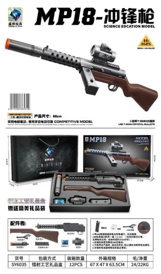 Karabin Na Kulki Żelowe MP18