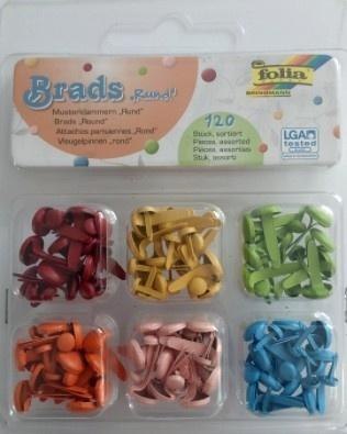 Bradsy okrągłe kolorowe 120szt