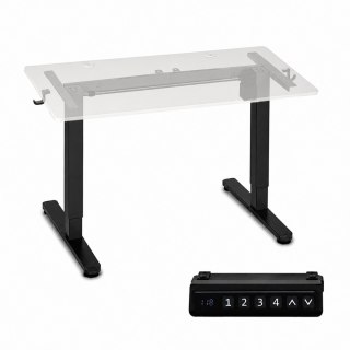 Stelaż biurka elektryczny regulacja wysokości 72-118 cm blat do 160 cm czarny ModernHome