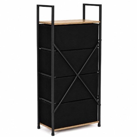 Szafka z 4 szufladami materiałowymi regał cm organizer tekstylny loft ModernHome